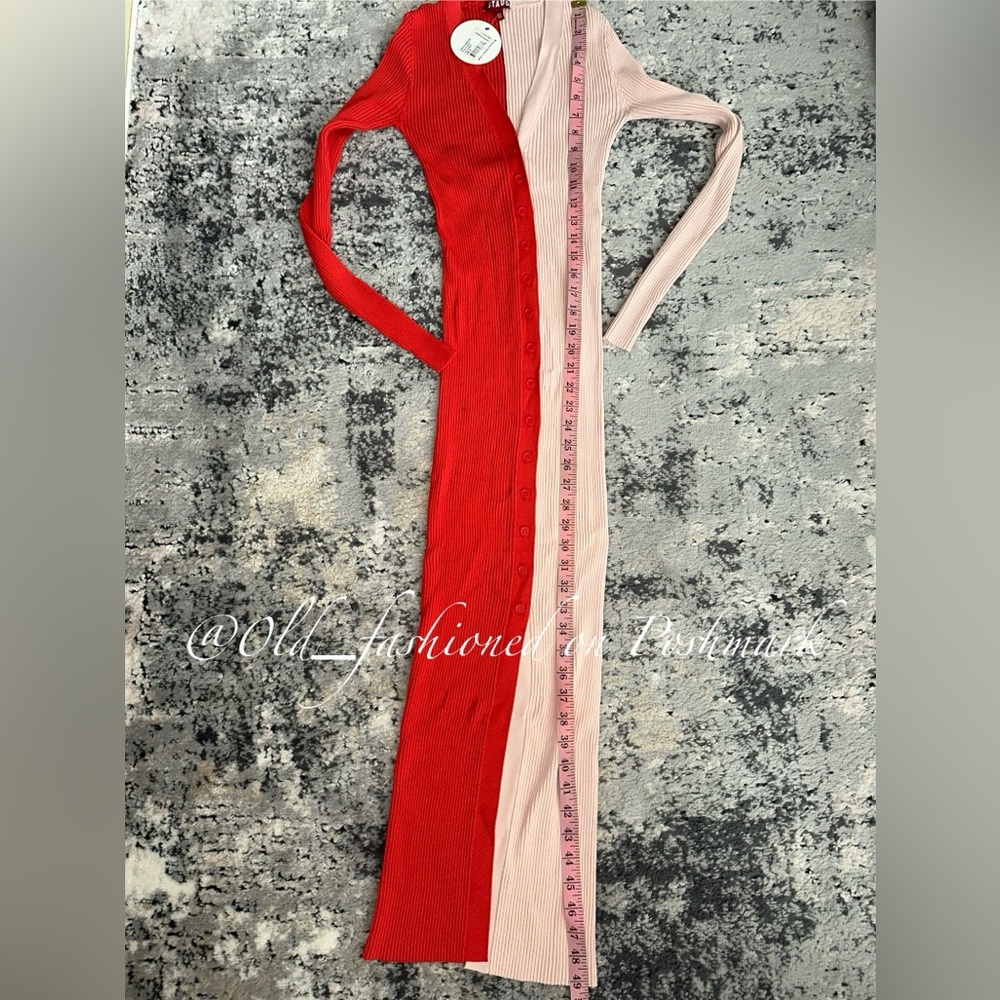Price Firm - STAUD Shoko Long Sleeve Sweater Dress - Picture 10 of 11